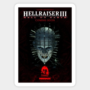 Hellraiser 3 Movie Poster Sticker